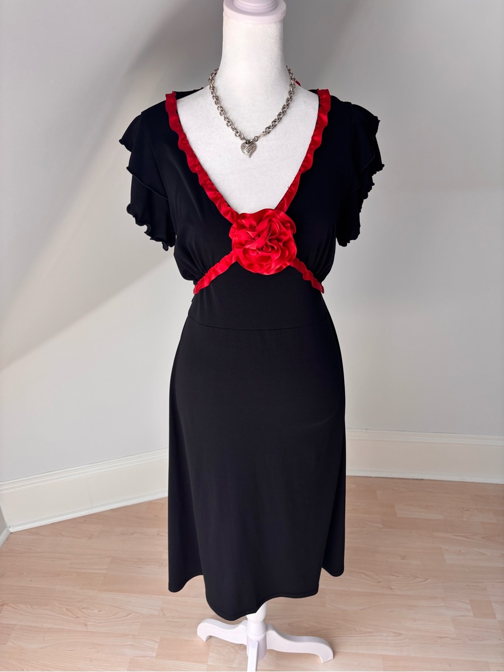 Clientele Rosette Trim Dress ❤️